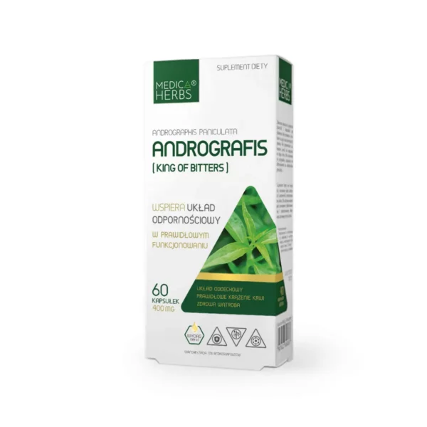 Andrografis 400 mg Medica Herbs - suplement diety na wsparcie odporności