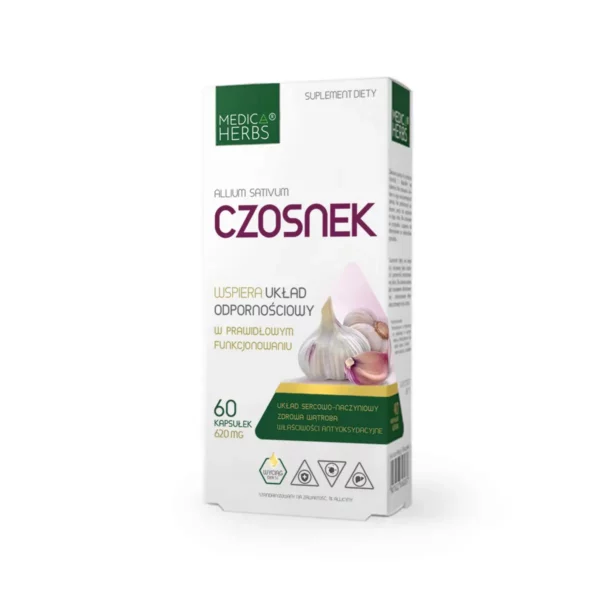 Czosnek - suplement diety Medica Herbs na wątrobę