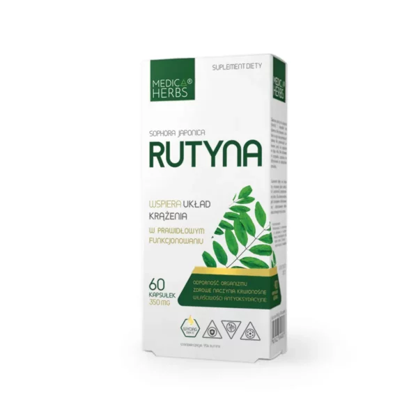 Rutyna Medica Herbs - wsparcie układu krążenia, elastyczności naczyń krwionośnych, zwalczania wolnych rodników
