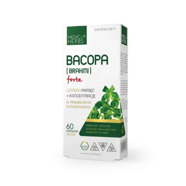 Suplement diety Bacopa (Brahmi) Forte Medica Herbs - 60 kapsułek