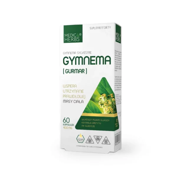 Gymnema sylvestre Medica Herbs - 60 kapsułek 400 mg